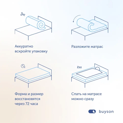 Комплект БайБэби (матрас, одеяло, подушка) от 0 до 3 лет