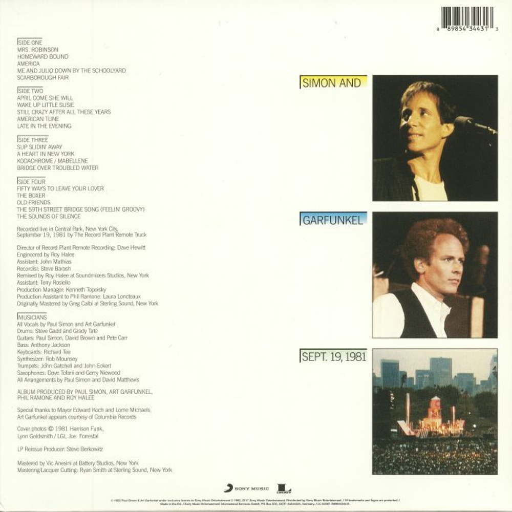 Simon & Garfunkel / The Concert In Central Park (2LP)