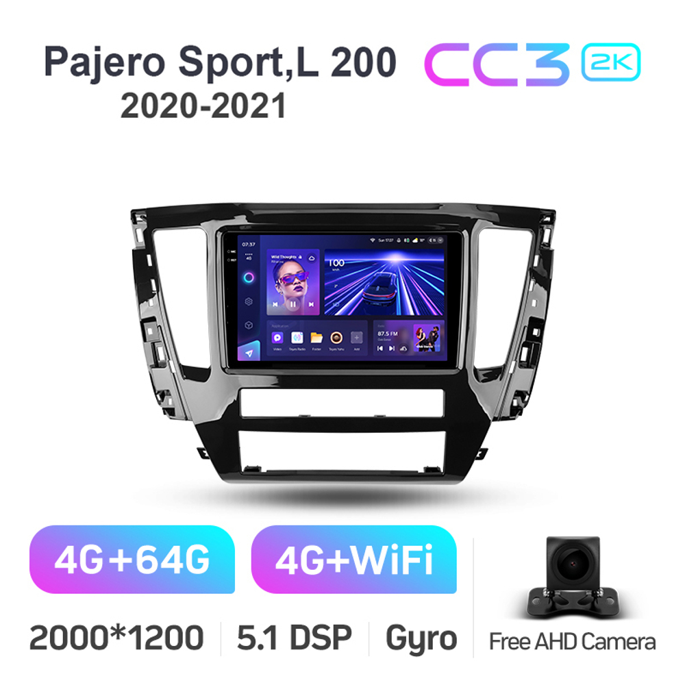 Teyes CC3 2K 10,2"для Mitsubishi Pajero Sport, L 200 2020-2021