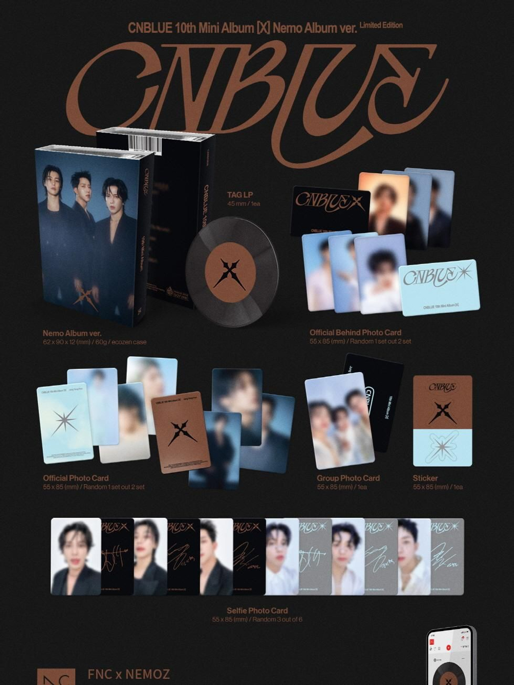 Альбом CNBLUE - X 10th Mini Album NEMO Version