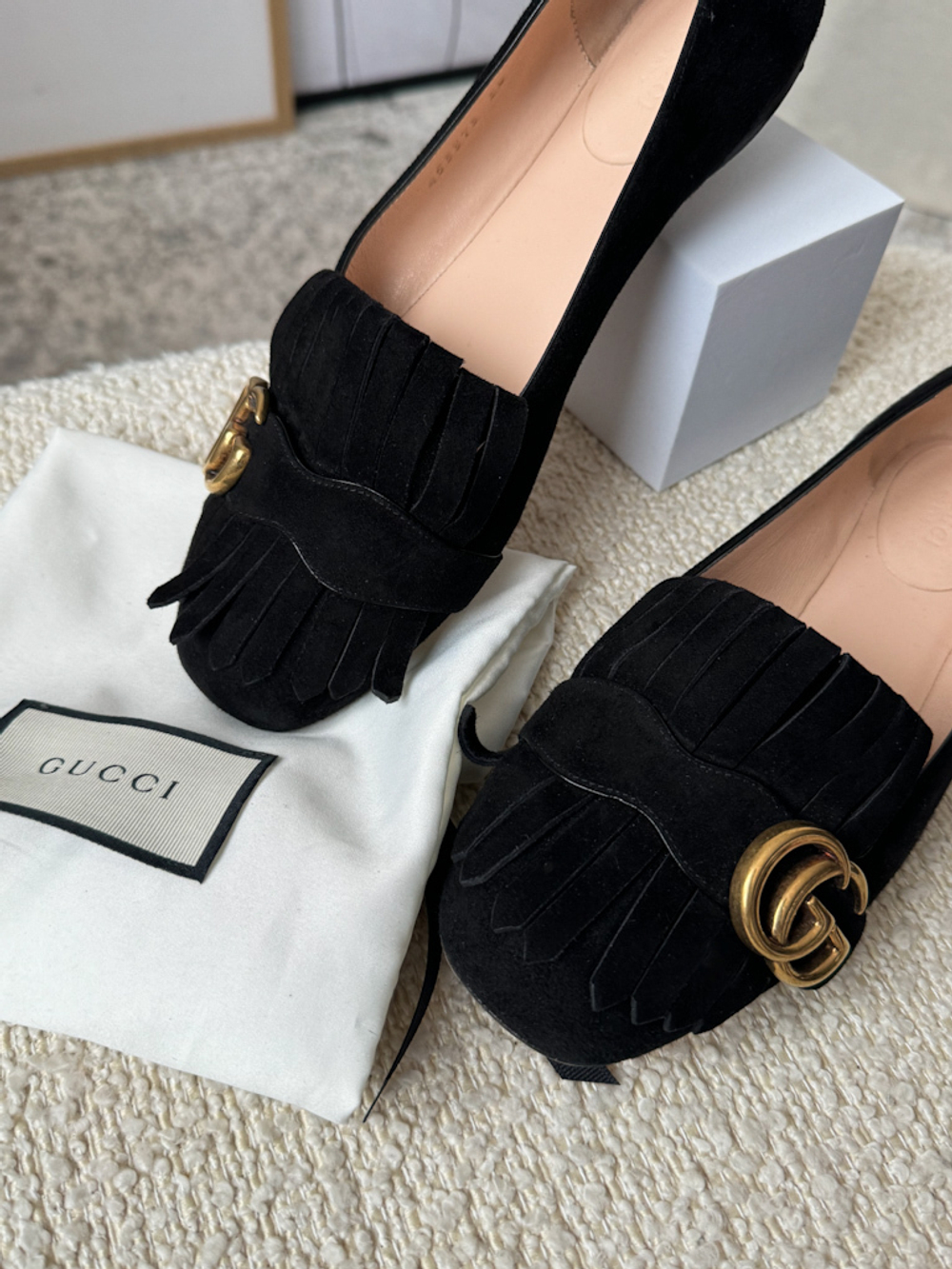 Замшевые туфли Gucci, 38