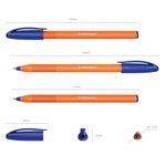 Ручка шариковая масляная ERICH KRAUSE "U-108 Orange" 1шт, СИНЯЯ, корпус оранжевый, узел 1,0 мм, линия письма 0,3 мм, 47582