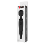 Черный вибромассажер 25см с мощной вибрацией Baile Power Wand BW-055009