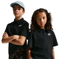 Детская теннисная футболка Nike Kids Sportswear Club Knit Short Sleeve - black/white