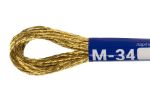 Мулине Gamma металлик, цв.М-34 золотой, 12 мотков по 8 метров