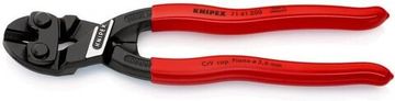 Изогнутый компактный болторез KNIPEX CoBolt 71 41 200SB, чёрный, обливные рукоятки, с подвесом, KN-7141200SB