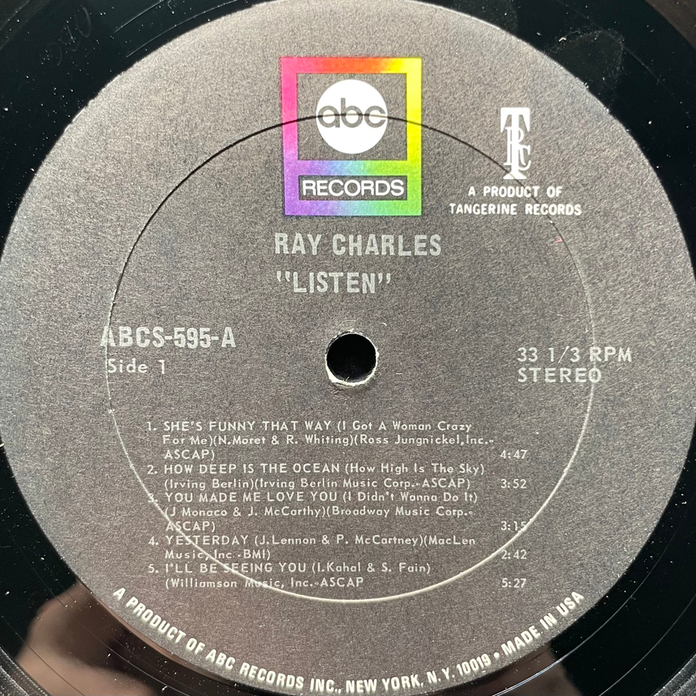 Ray Charles ‎– Invites You To Listen (США 1967г.)