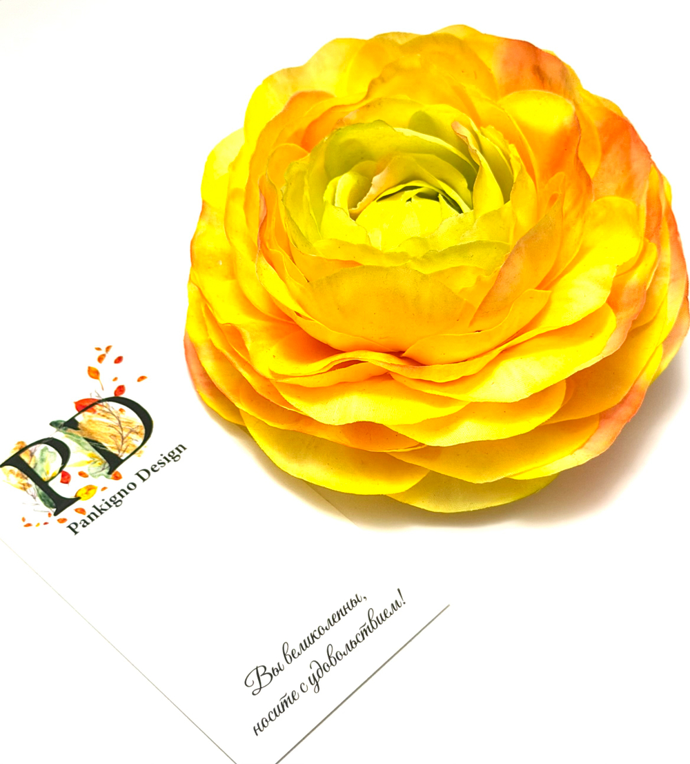 Брошь-заколка Pankigno Design Ранункулюс Spring