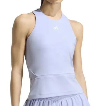 Женский топ теннисный Adidas Climacool Mid-Length Y-Tank - violet tone/white