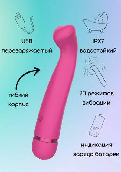 Перезаряжаемый вибратор Fantasy Raffi Pink 7910-02lola