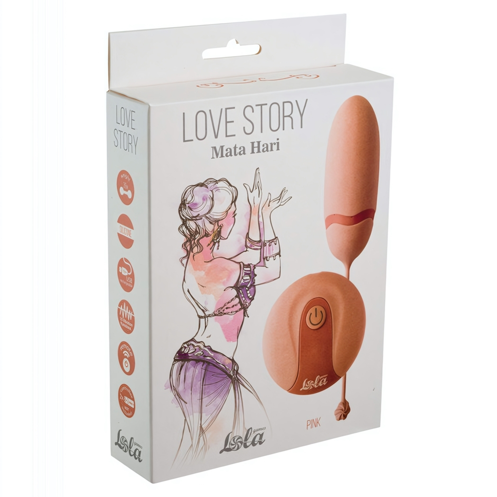 Вибро-яйцо на дистанционном управлении Love Story Mata Hari (10 режимов) (Цвет: розовый)