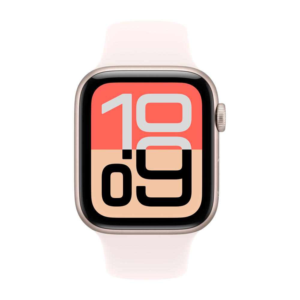 Умные часы Apple Watch SE 3 (2025) GPS, 44mm, Starlight Aluminium Case with Light Blush Sport Band, M/L