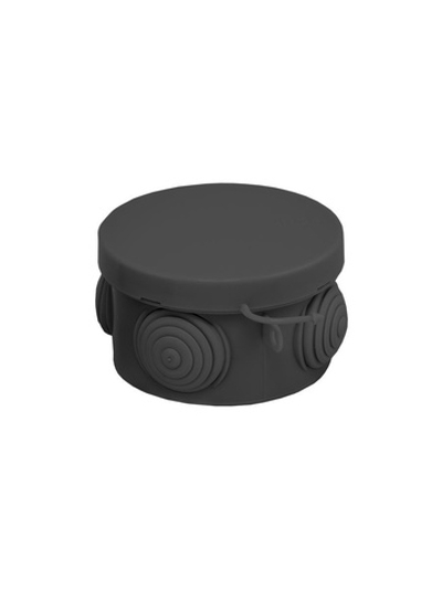 Коробка распаячная КМР-040-038 с крышкой 65х40 4 мембранных ввода IP54 черн. EKF plc-kmr-040-038-b