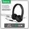 Наушники Hoco W21, проводные, накладные, с микрофоном, Jack 3.5 мм, 1.2 м, черные