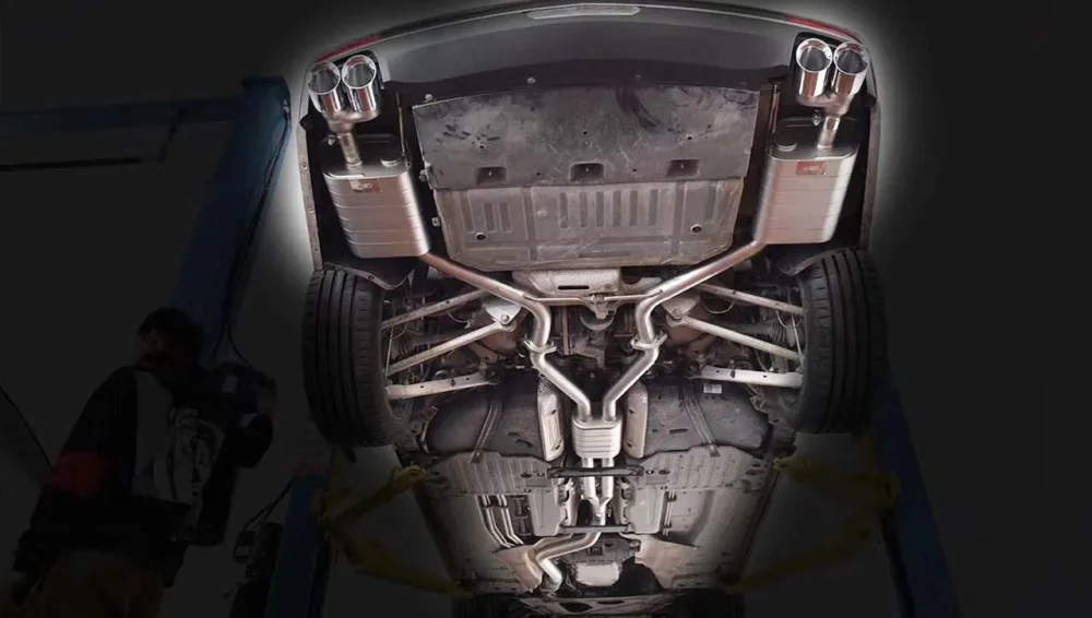 Выхлопная система с заслонками для Cadillac CT6 2.0T