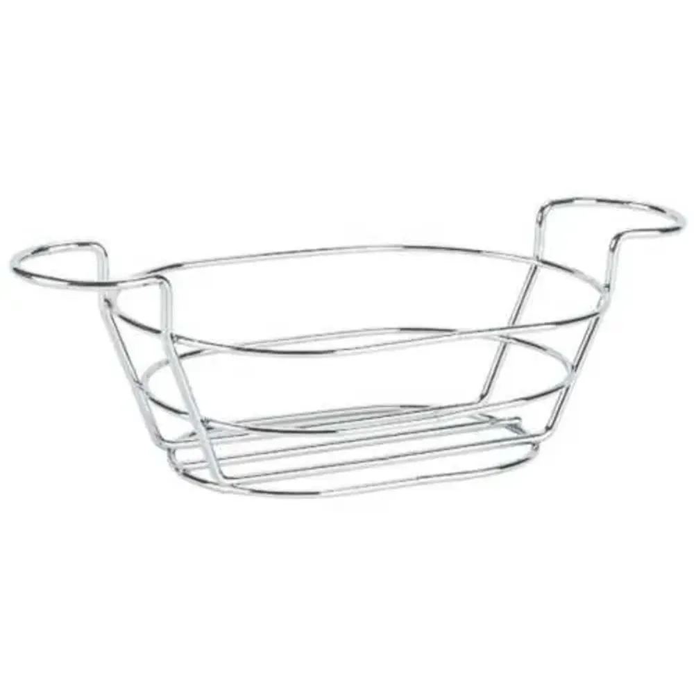 Корзинка для подачи 23*15 см h10 см овальная 2 ручки нерж. P.L. Proff Cuisine