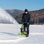 Снегоуборщик аккумуляторный бесщеточный Greenworks GD40STX2, 40V, 51 см, с 1хАКБ 5 Ач и ЗУ (2603407UG)