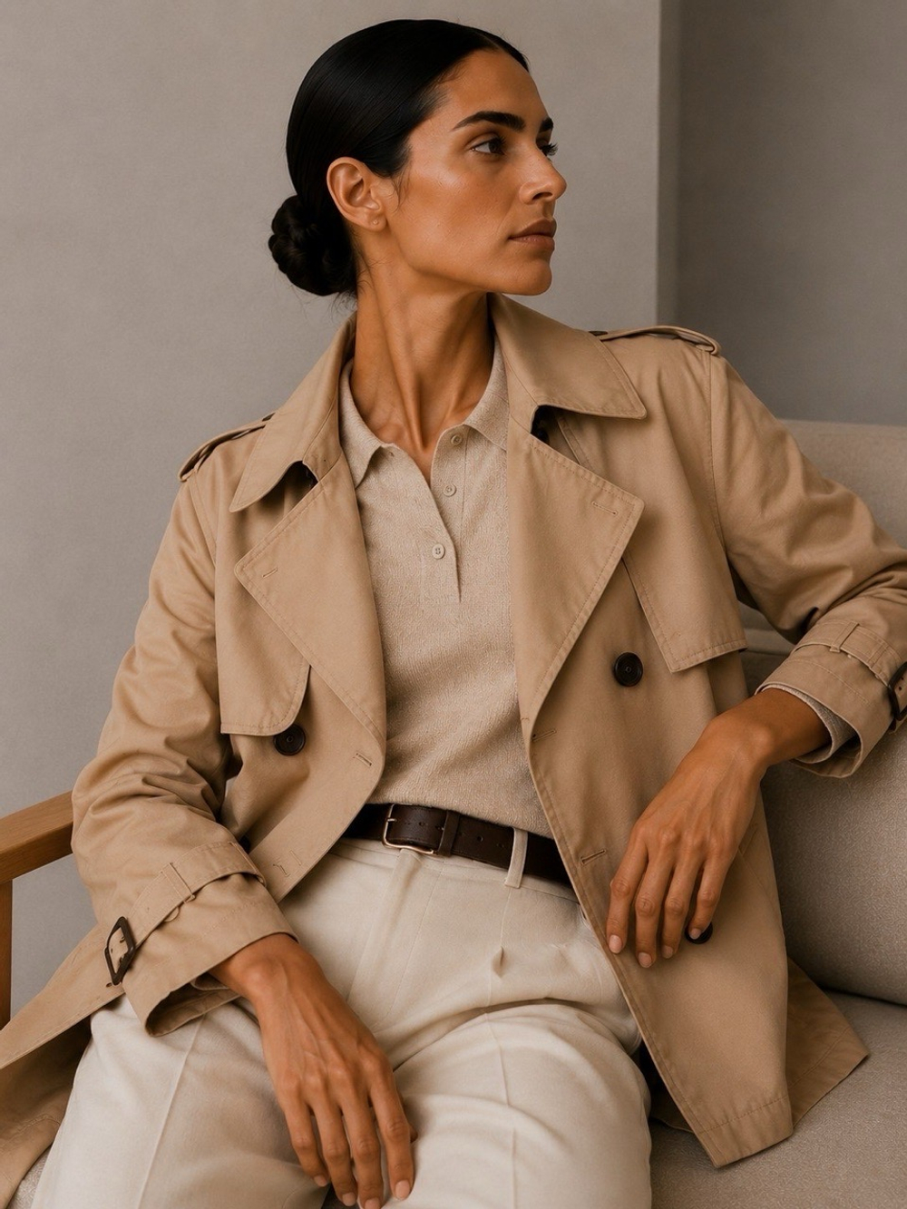 Хлопковый плащ MaxMara, S