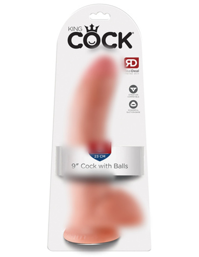 Фаллоимитатор King Cock 9" Cock with Balls - Flesh Pipedream 550821PD