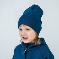 Шапка трикотажная двухслойная с отворотом "Петроль"