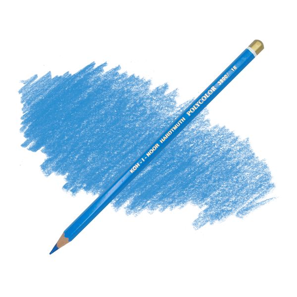 Карандаш художественный цветной KOH-I-NOOR ПОЛИКОЛОР 3800, цвет 18 синий светлый
