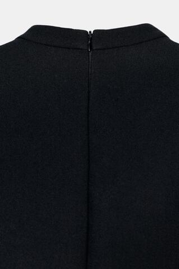ZARA ПЛАТЬЕ С КОРОТКИМИ РУКАВАМИ «ФОНАРИК», ЧЕРНЫЙ
