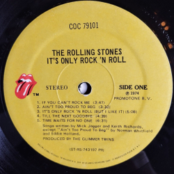 Винтажная виниловая пластинка LP The Rolling Stones Its Only Rock N Roll (USA 1974)