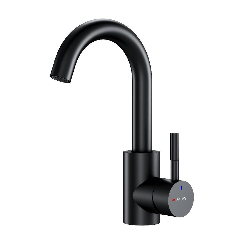 Смеситель для раковины с поворотным изливом, черный AM.PM X-Joy S F85B02722