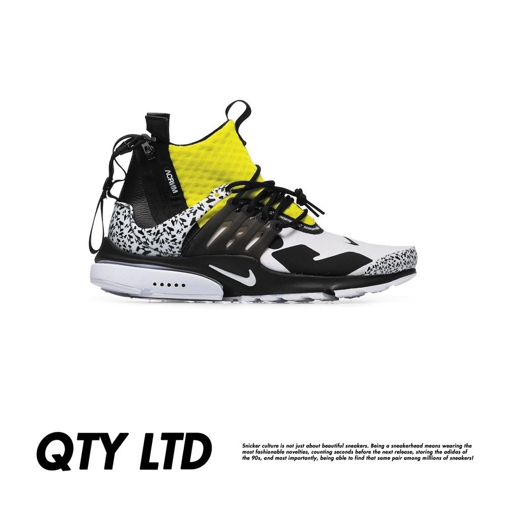 Кроссовки Nike x Acronym Presto "Dynamic Yellow"