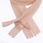Молния потайная (скрытая) SBS Т3 (3 мм) 1 зам., н/раз., 20 см, S-227 бежевый светлый, уп. 50 шт