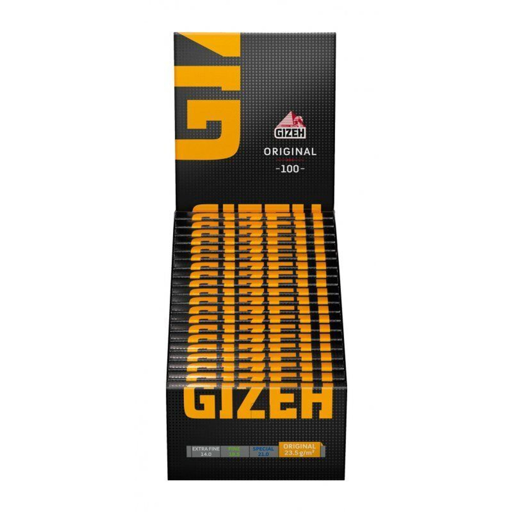 Бумага для сигарет блок "Gizeh" Black Original Magnet 23.5г/м 100л*20шт