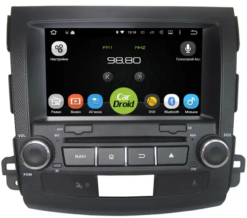 Магнитола для Mitsubishi Outlander XL, Peugeot 4007, Citroen C-Crosser - Airok RD-2606D на Android 10