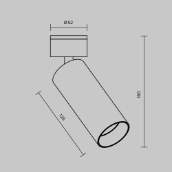 Потолочный светильник Technical C055CL-L12W3K-W-W