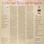 Сборник / Lieder Und Tänze Auf Die Lauten (LP)