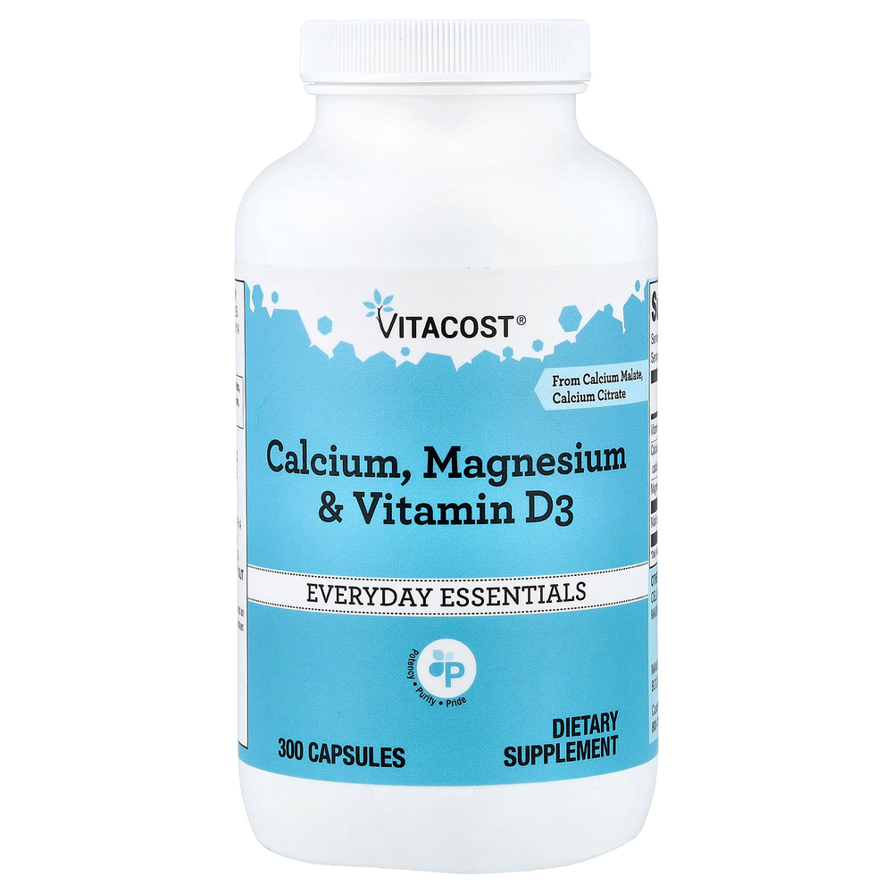 Vitacost, Calcium, Magnesium & Vitamin D3, 300 Capsules