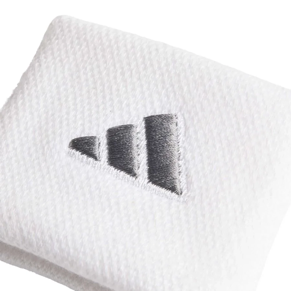 Напульсник теннисный Adidas Short Wristband (OSFM) 2P - white/iron metallic