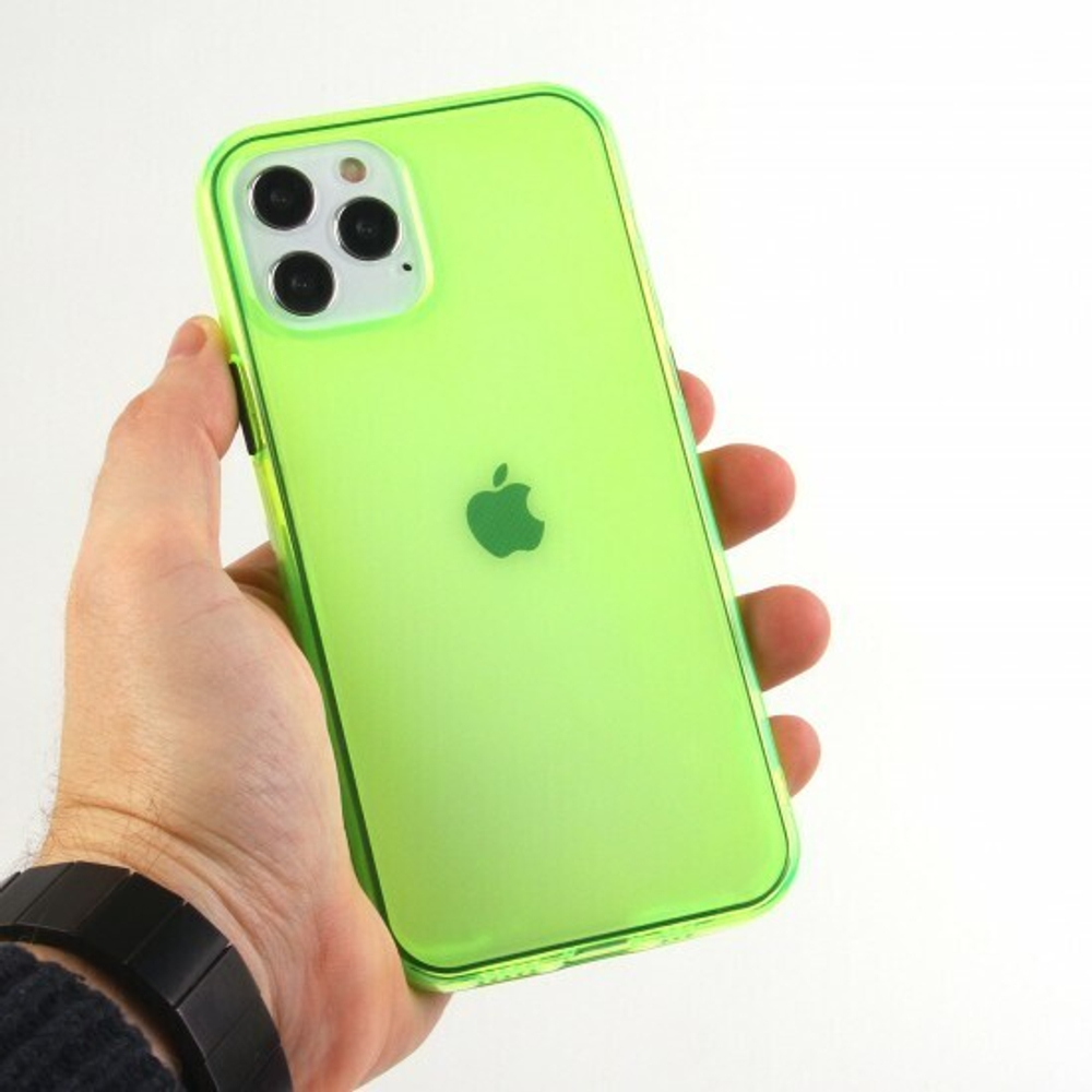 Чехол ТПУ Неон для iPhone 12, 011744 Оранжевый