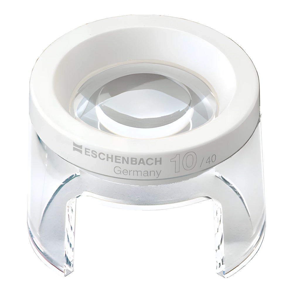 Лупа техническая асферическая настольная Eschenbach Stand magnifier, диаметр 35 мм, 10.0х, 38.0 дптр - вид спереди
