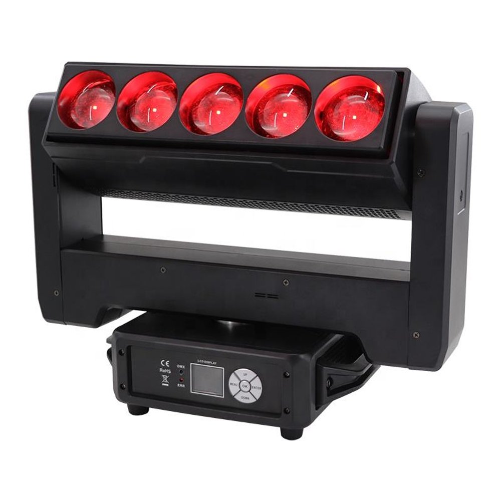 Solid Beam 5x60 - Вращающаяся голова Beam/Strobe RGBW с бесконечным Pan/Tilt