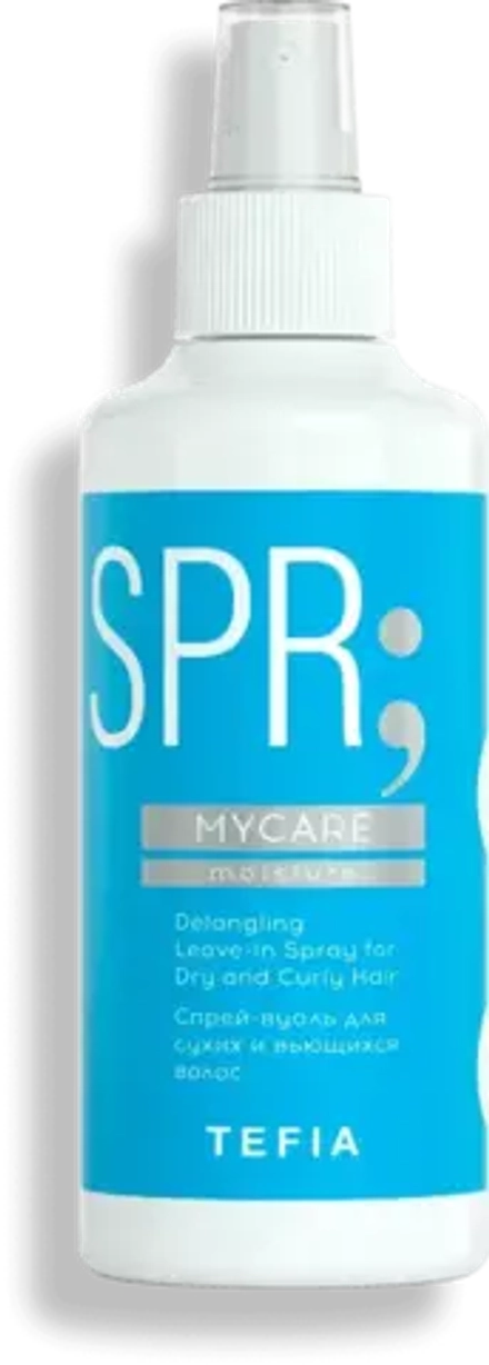 TEFIA Спрей-вуаль для сухих и вьющихся волос Detangling Leave-in Spray for Dry and Curly Hair, 250 мл