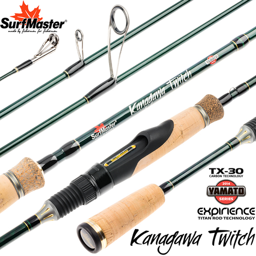 Спиннинг штекерный угольный 2 колена S Master YS5007 Yamato Series Kanagawa Twitch TX-30 (3,5-11) 2,25 м