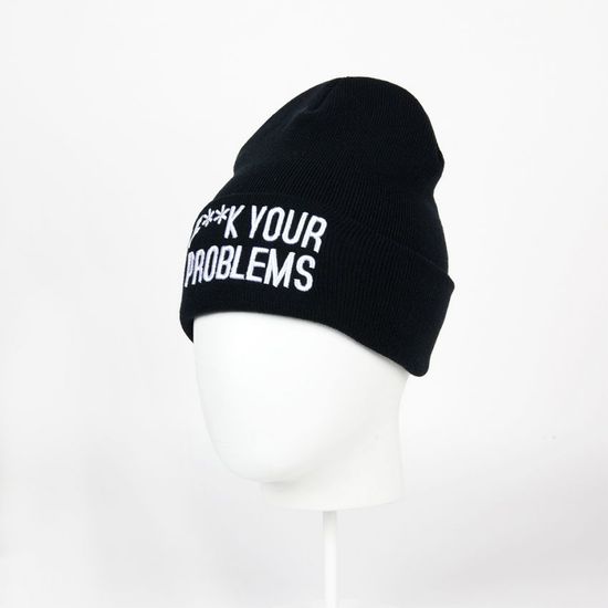 Шапка TRUESPIN F_ck Beanies BLACK