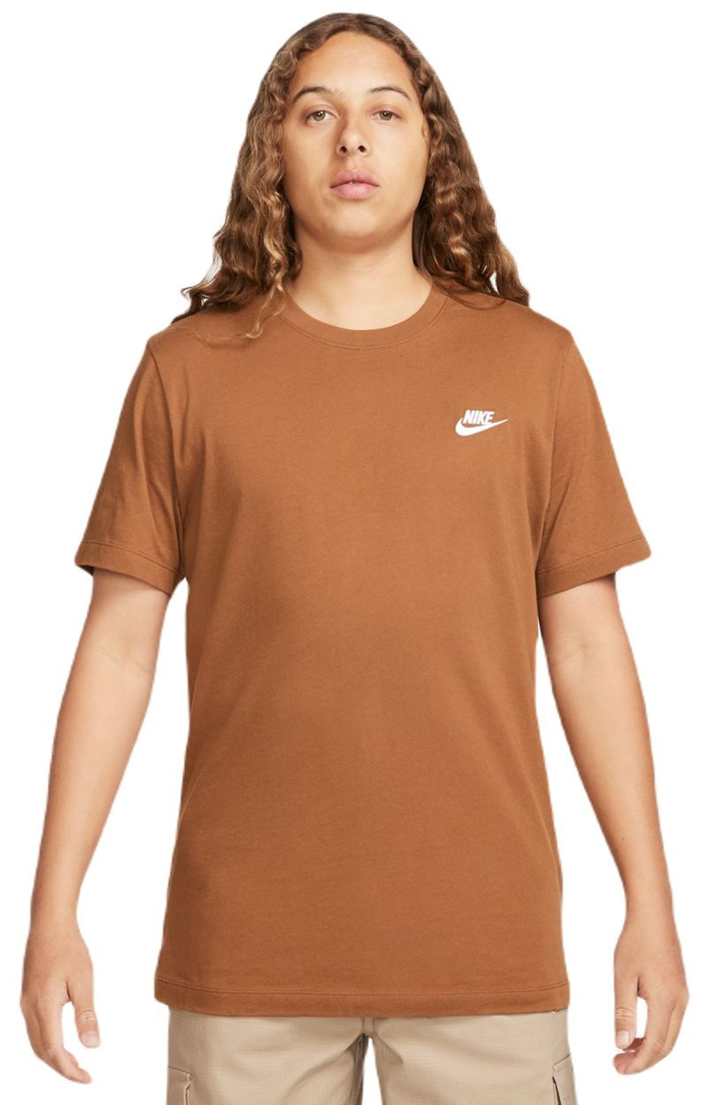 Мужская теннисная футболка Nike Sportswear Club T-Shirt - Коричневый