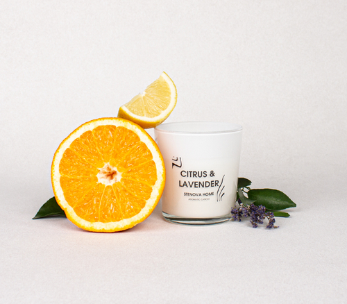 Свеча ароматическая Citrus&Lavander/Цитрус&Лаванда