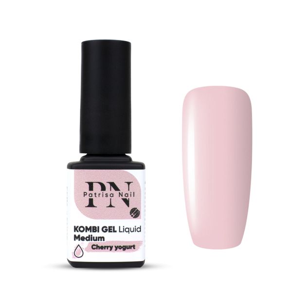 Patrisa Nail, Комби гель камуфлирующий Kombi Gel Liquid Medium Cherry yogurt 12 мл
