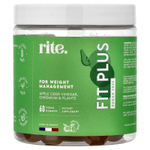 rite., Fit Plus, жевательные мармеладки, со вкусом яблока и груши, 60 веганских жевательных таблеток