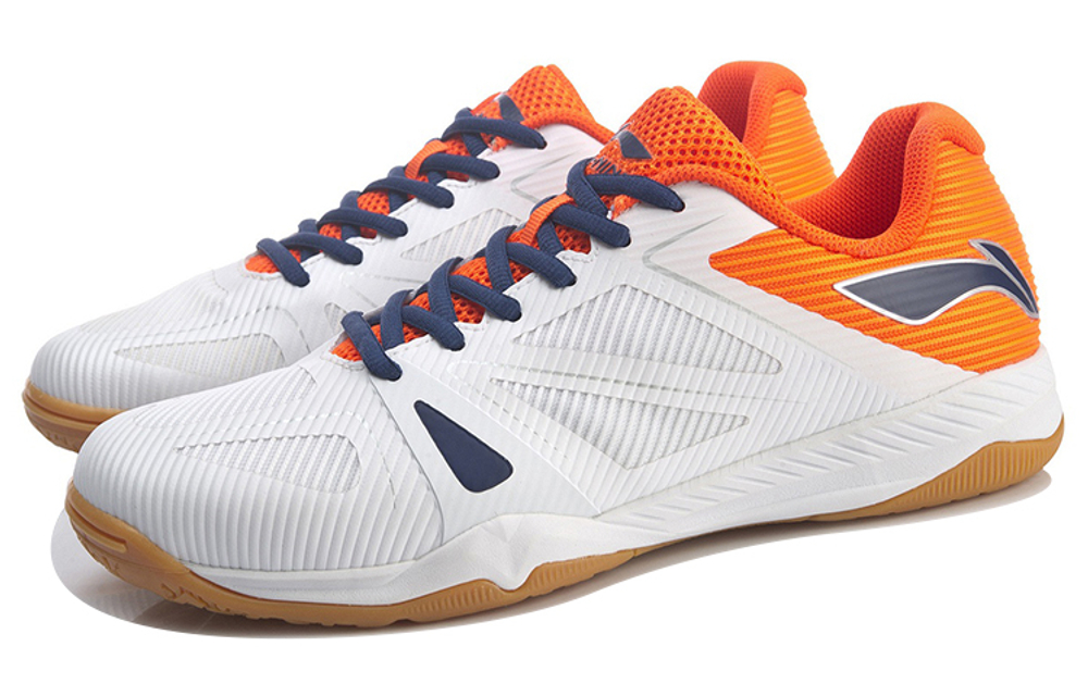Li Ning Blade, Professional Competition Low top Running Shoes Men"s White Orange