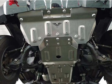 Защита радиатора, картера, РК, КПП для BAIC BJ40 (2.0T бензин), 2019-2023, алюм. 8 мм Falcon