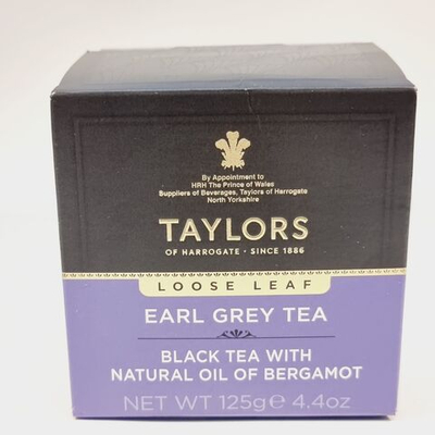 Чай черный TAYLORS Earl Grey с натуральным маслом бргамота 125 г (из Финляндии)