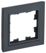 BRITE Рамка 1-местная РУ-1-БрГ графит IEK